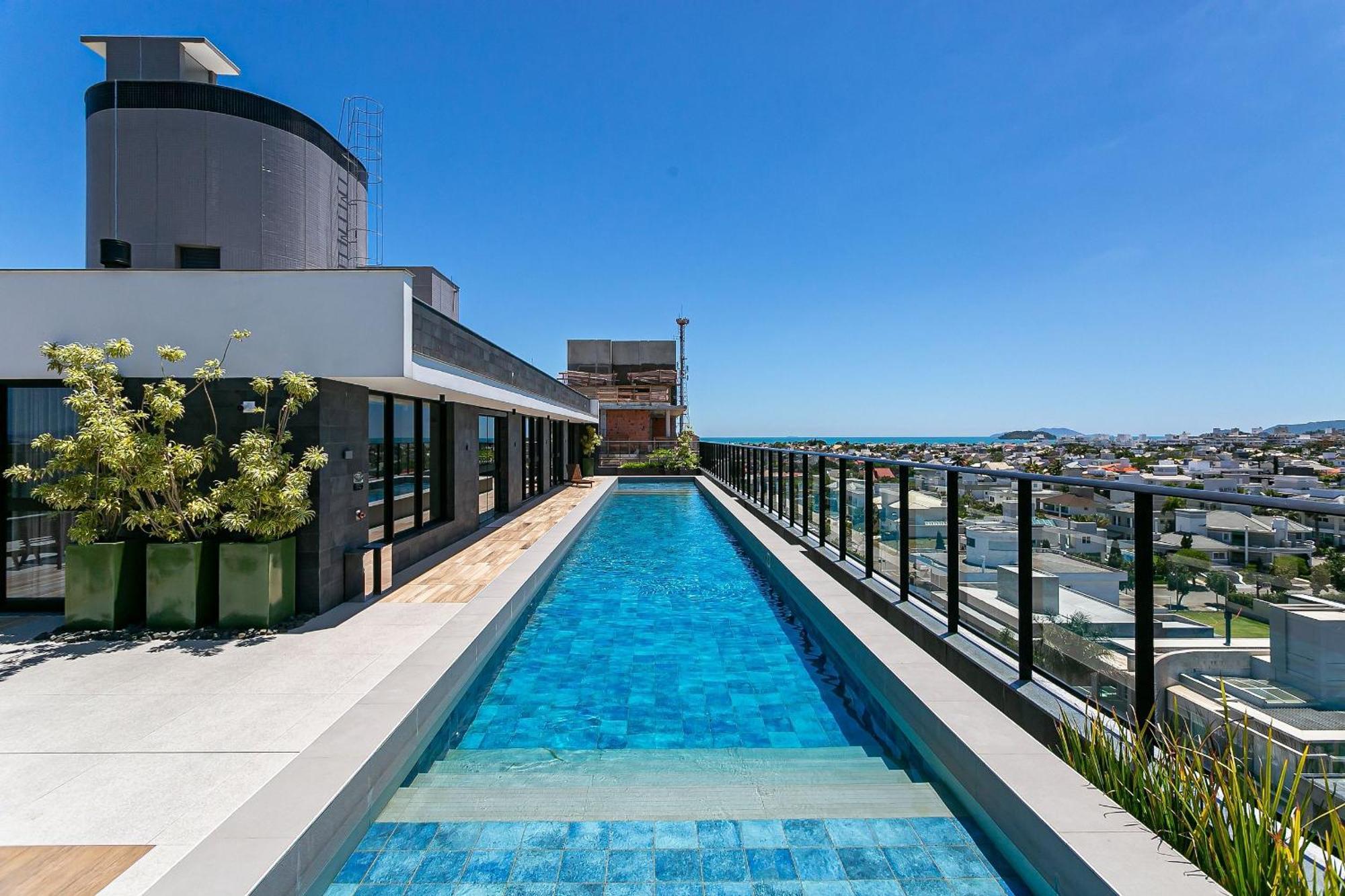 Wi-Fi 300Mb | Rooftop Com Piscina Em Jurere #Ja15 Florianópolis Buitenkant foto